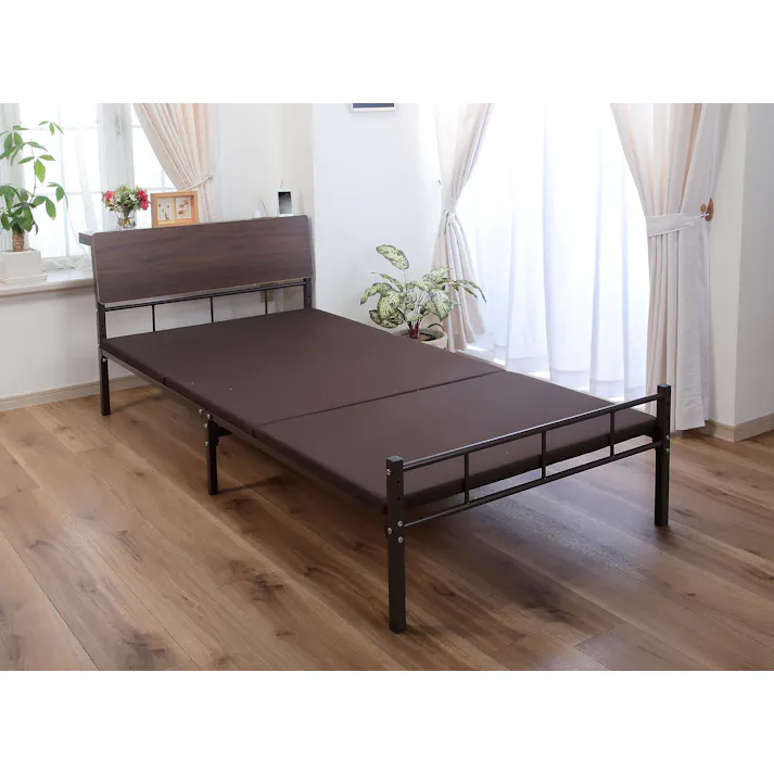 Vita 宮付きパイプベッド VT-004 ベッド 寝室 睡眠 小物置き 4582732652727【別送品】