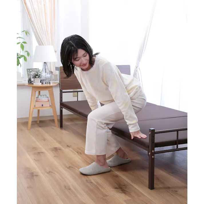 Vita 宮付きパイプベッド VT-004 ベッド 寝室 睡眠 小物置き 4582732652727【別送品】