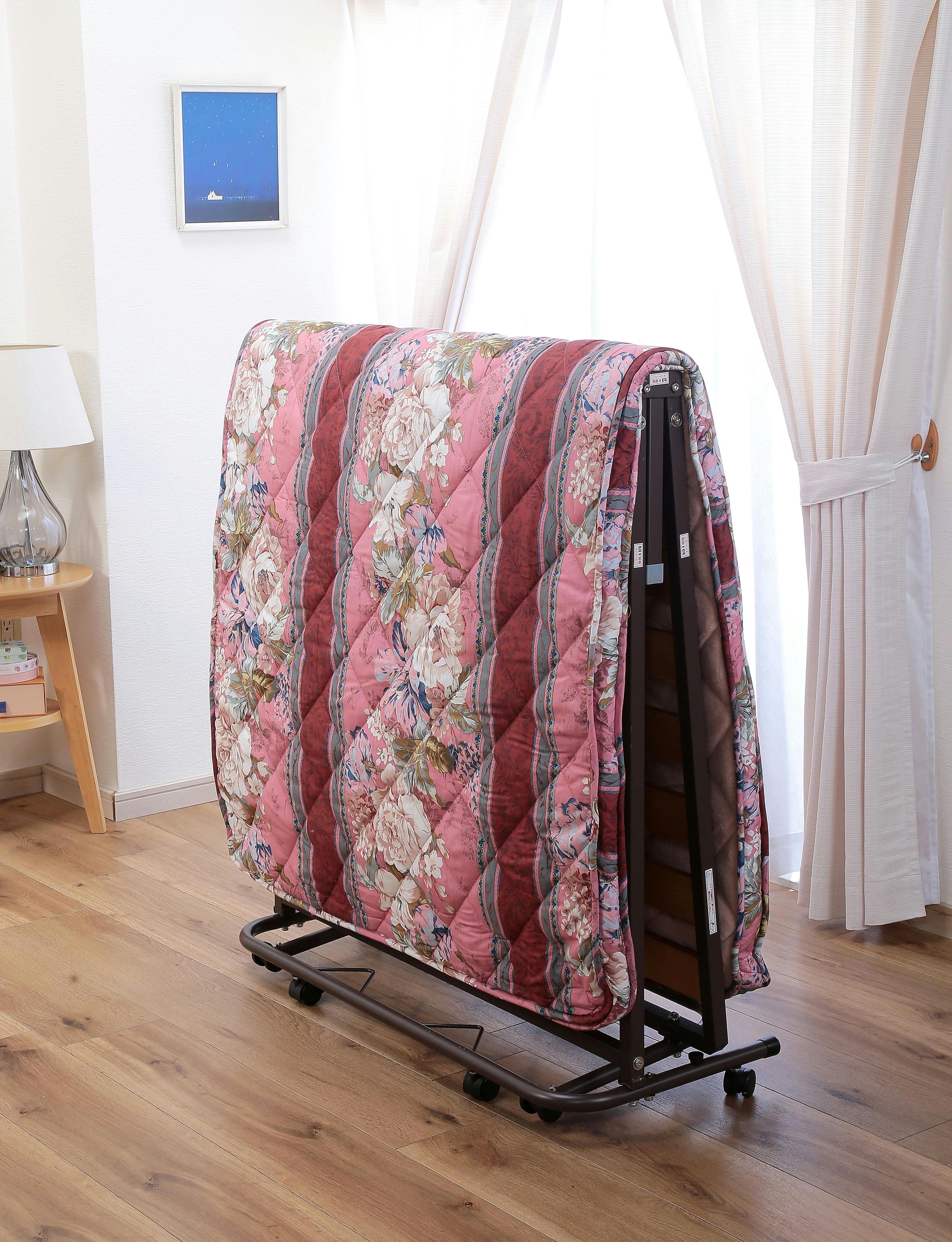 Vita 折りたたみスノコベッド ブラウン VT-005-02-BR ベッド