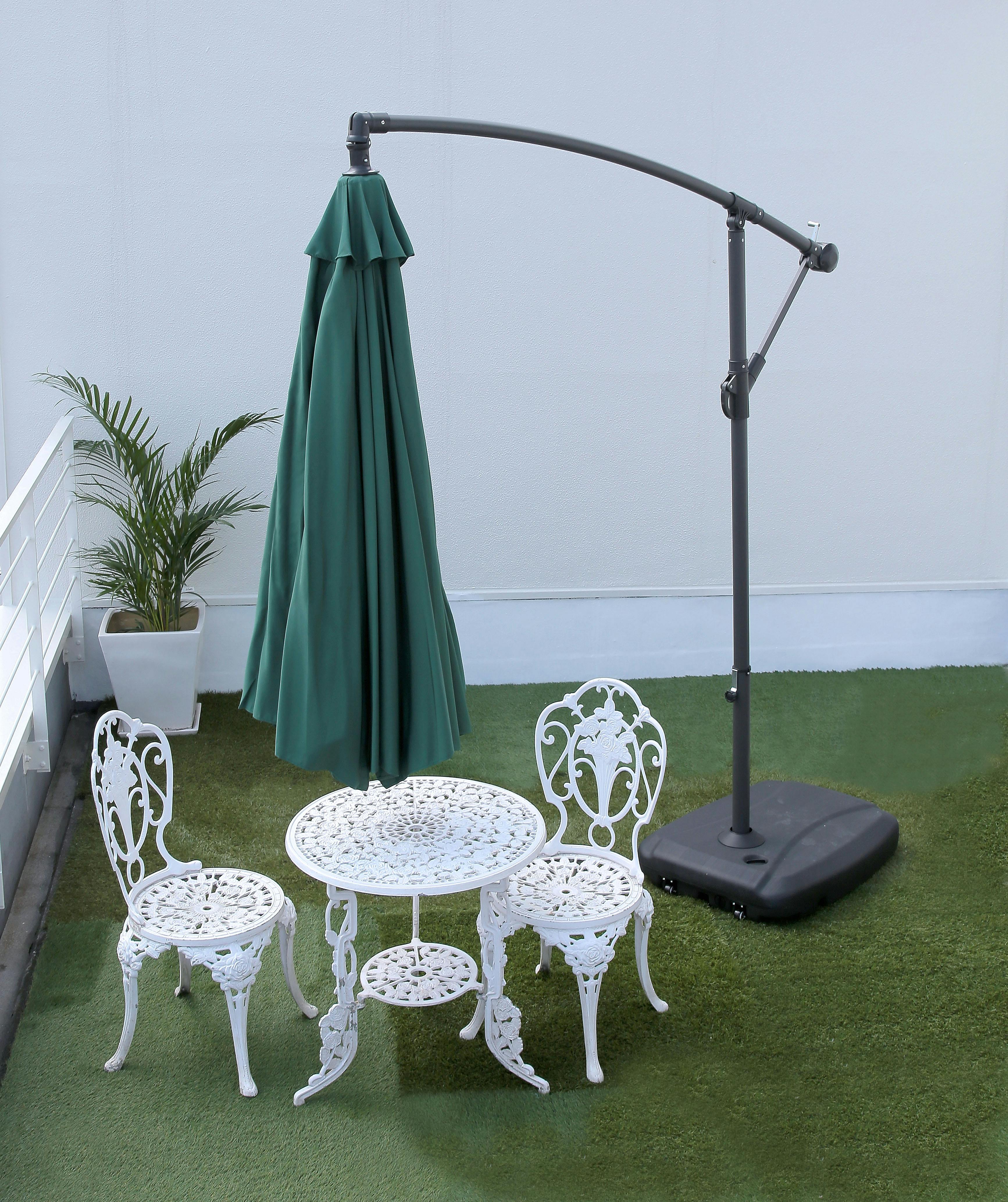 Living Out ハンギングパラソル グリーン (パラソルのみ