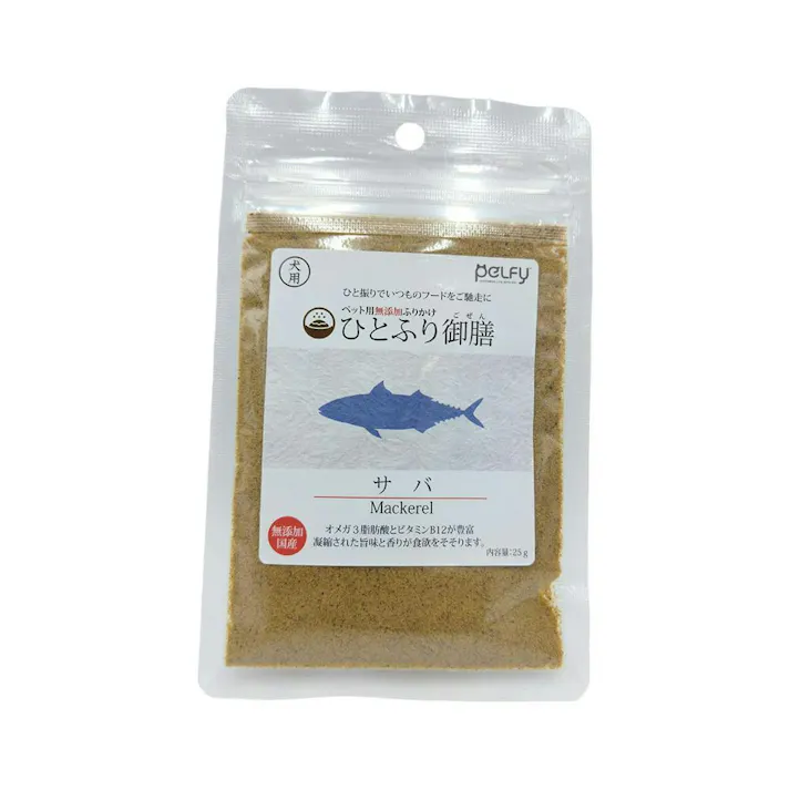 フェロー 犬用ひとふり御膳サバ 25g 4589706094545【別送品】