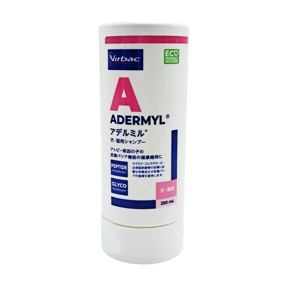 ビルバック 犬猫用アデルミル 250ml シャンプー アトピー バリア機能 4535023302191【別送品】